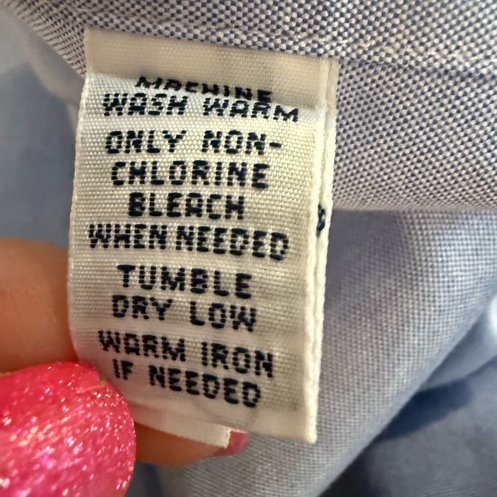 Polo by Ralph Lauren Blue Casual Button Down Shirt size 16 32/33 - Picture 7 of 9